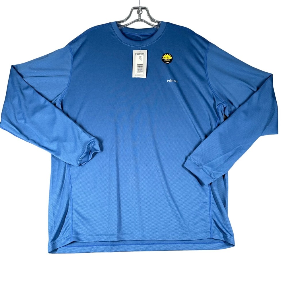 Hind Long Sleeve T-shirt Mens XXL Light Blue Metro Pullover Tee 46501-CLB NWT